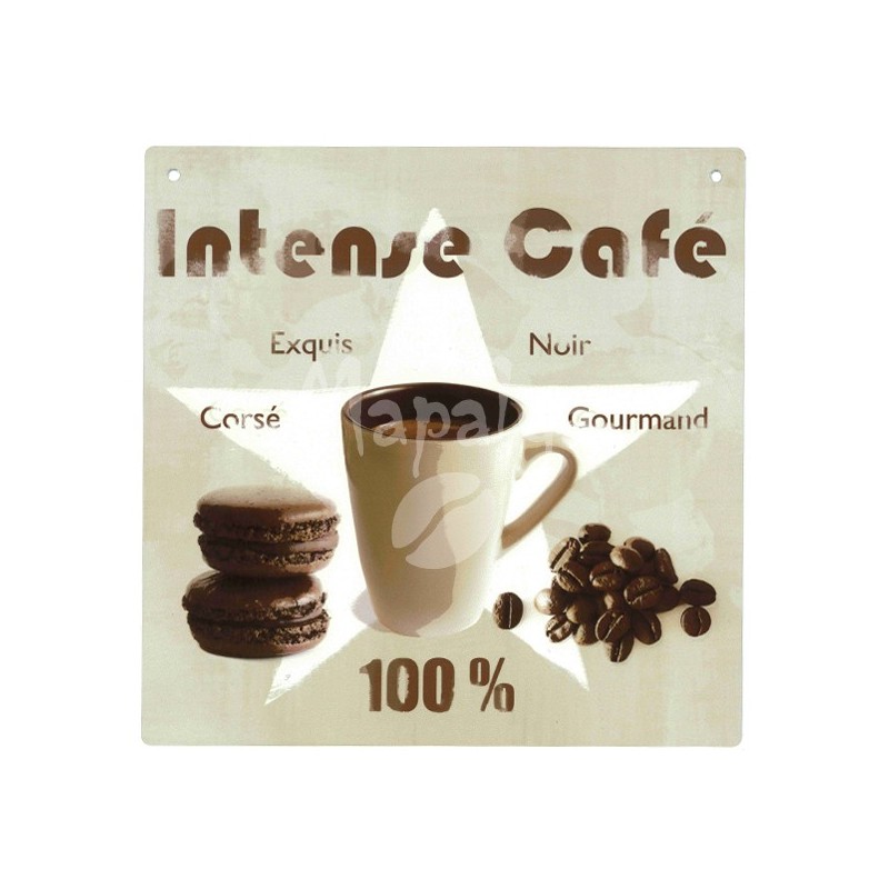 Plaque décorative Intense café 19x19 cm Plaque décorative Intense café 19x19 cm