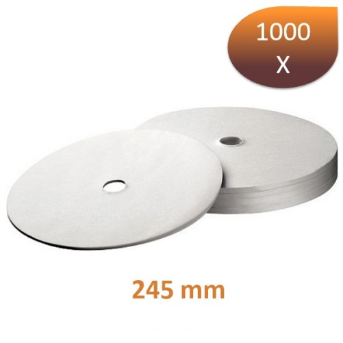 245mm round paper filters, by 1000 bartscher pieces