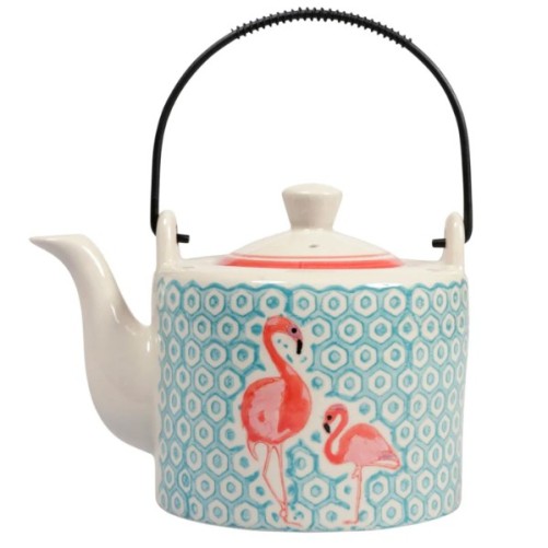 Flamingo ceramic teapot 1 liter - SEMA 98766