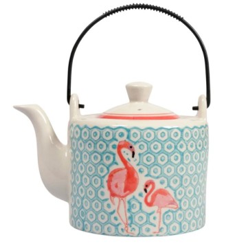 Flamingo ceramic teapot 1 liter - SEMA 98766