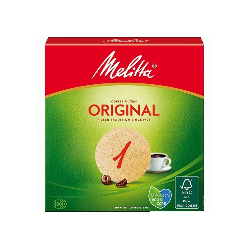 Melitta round brown coffee filters n ° 1,100 units Melitta round brown coffee filters n ° 1,100 units