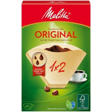 CAFE MELITTA FSC Label 1x2 / 40 filters