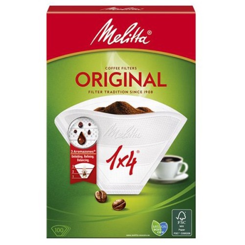 Melitt original 1x4 100 units coffee filters