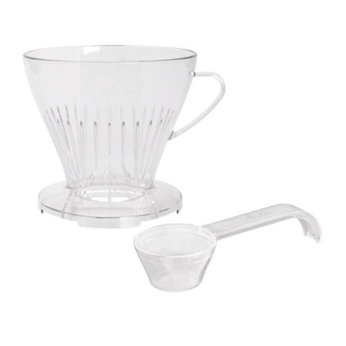 1x4 transparent plastic filter door "to over" melitta with coffee measurement