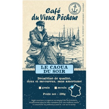 Café moulu LE CAOUA DU SOIR 500g - CAFÉ DU VIEUX PÊCHEUR