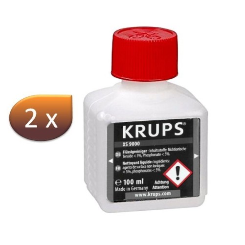 2 x 100 ml cleaner for cappuccino barista system (steam nozzle) xs900010 krups
