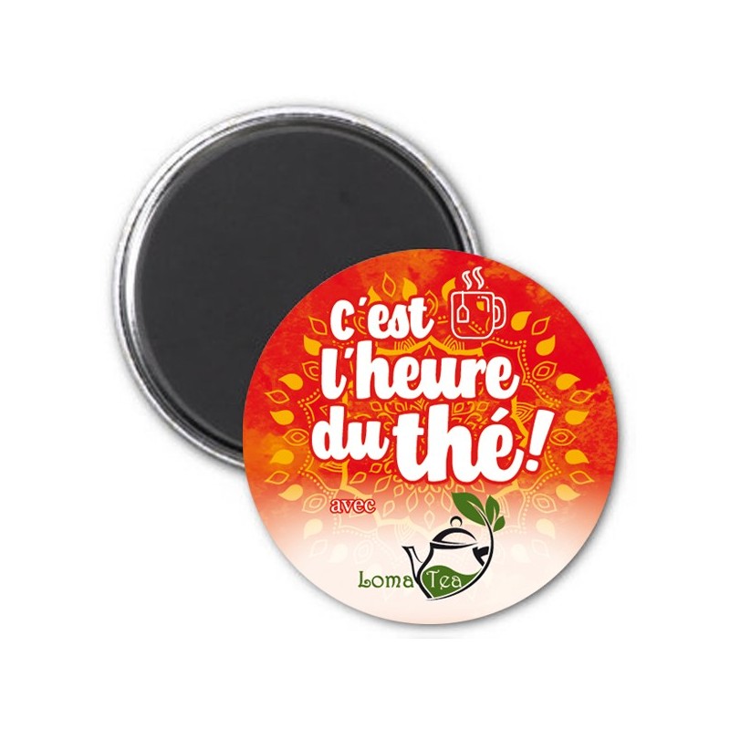 Magnet C'est l'heure du thé LOMATEA - Orange Magnet C'est l'heure du thé LOMATEA - Orange