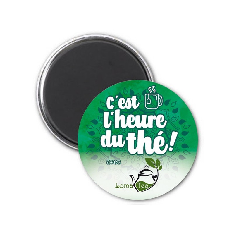 Magnet C'est l'heure du thé LOMATEA - Vert