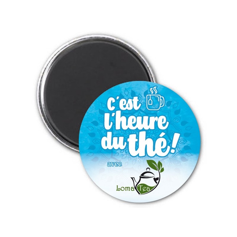 Magnet C'est l'heure du thé LOMATEA - Turquoise