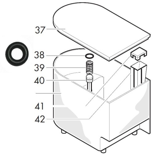 O -ring - ouro 00660-30 silicone - 140324362
