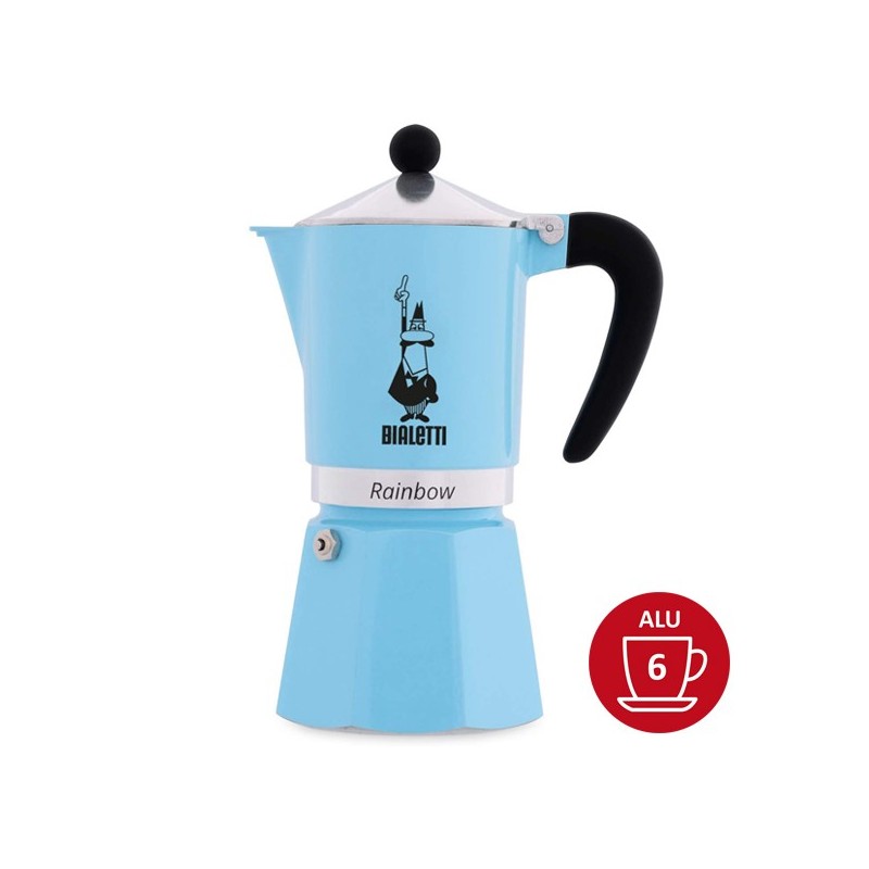 Cafetière Bialetti RAINBOW 6 tasses - Bleue 5043/NP Cafetière Bialetti RAINBOW 6 tasses - Bleue 5043/NP
