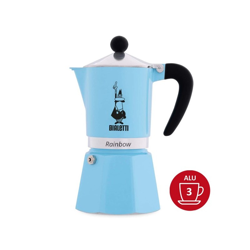 Bialetti Rainbow 3 cups - blue coffee maker Bialetti Rainbow 3 cups - blue coffee maker