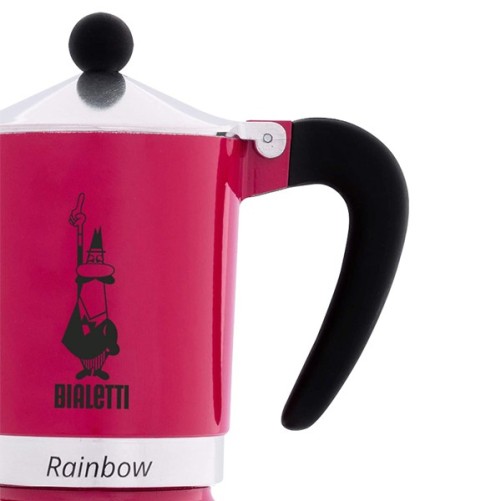 Bialetti Rainbow coffee maker 3 cups - Fuschia