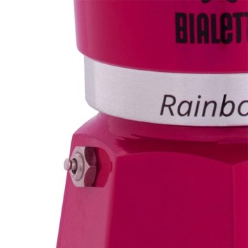Bialetti Rainbow coffee maker 3 cups - Fuschia