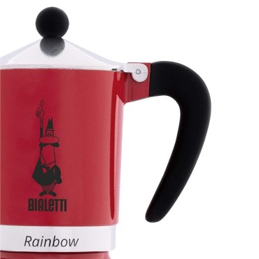 Bialetti Rainbow coffee maker 3 cups - Red