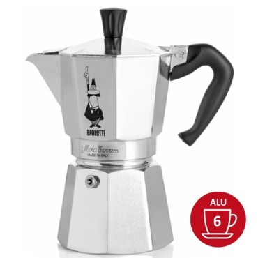Italian coffee maker Moka Express Bialetti 6 cups