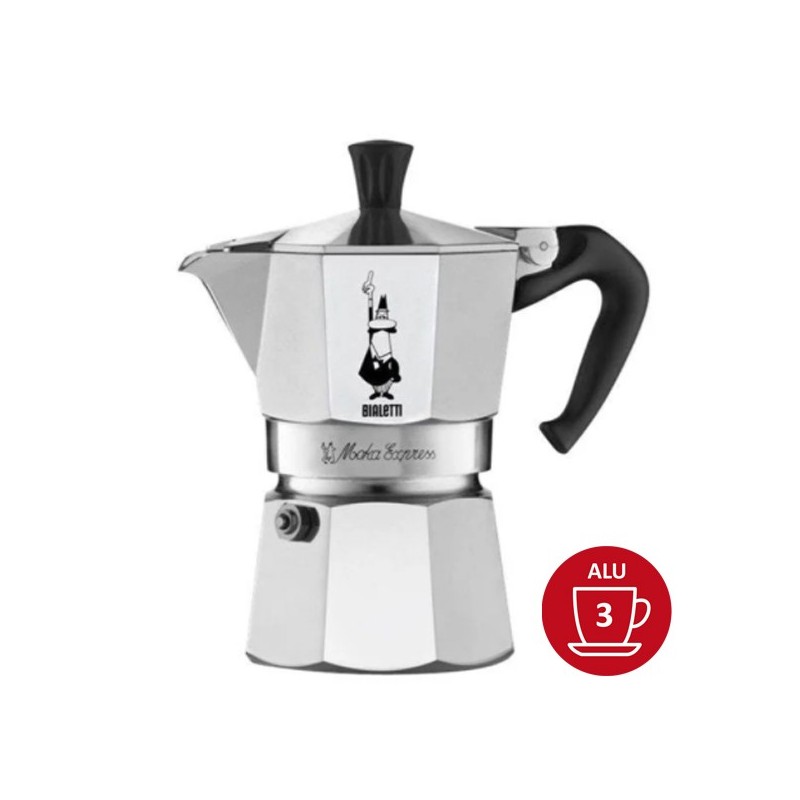 Italian coffee maker Moka Express Bialetti 3 cups Italian coffee maker Moka Express Bialetti 3 cups