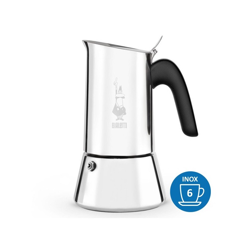 Indução de cafeteira Bialetti Venus Aço inoxidável 6 xícaras Indução de cafeteira Bialetti Venus Aço inoxidável 6 xícaras