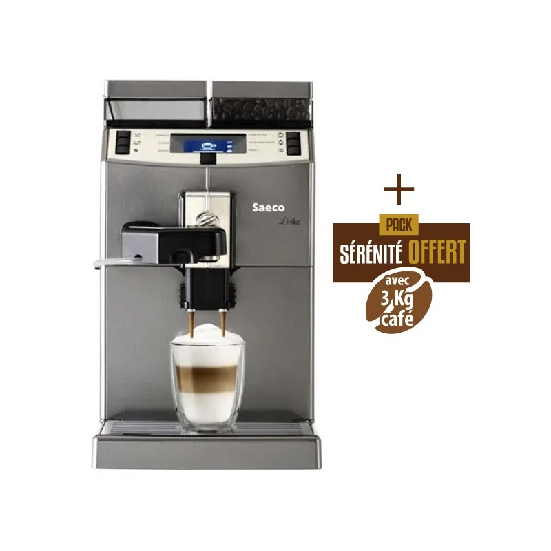 SAECO Lirika One Touch Cappuccino (OTC) + 3 Kg de café grain