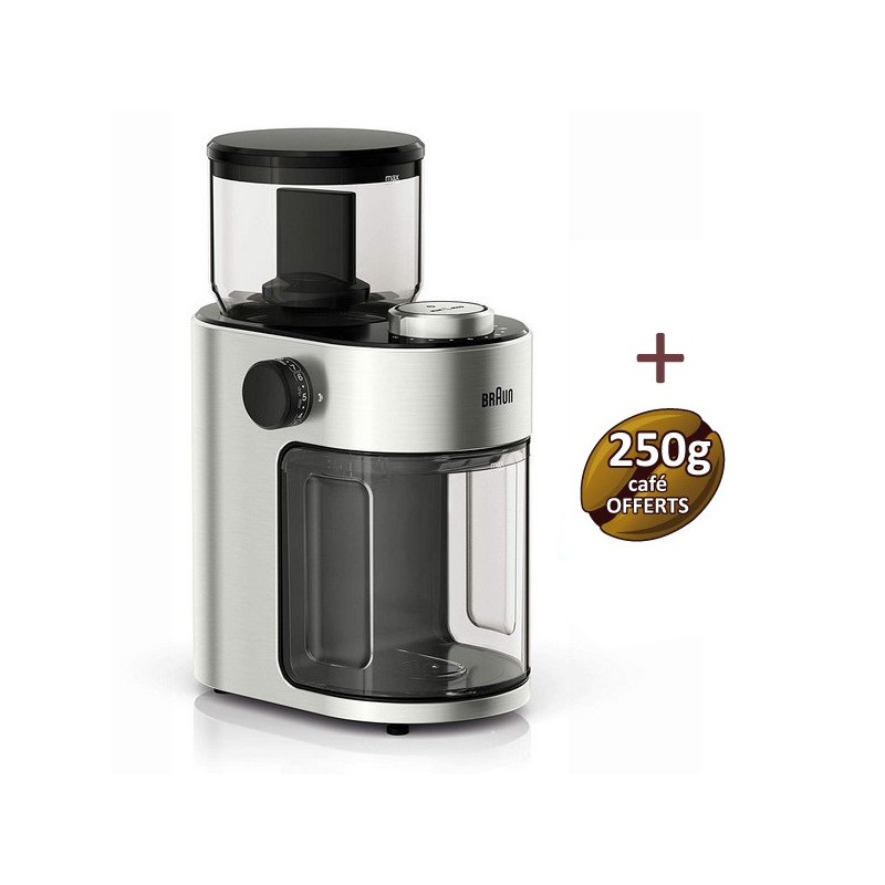 Braun KG7070 Braun Coffee Mill + 250g de café oferecido Braun KG7070 Braun Coffee Mill + 250g de café oferecido