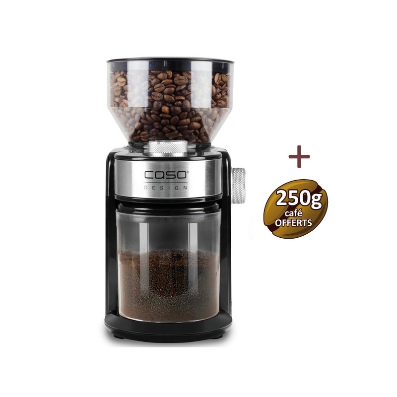 Moulin à café Barista Crema CASO + 250 g de café OFFERTS Moulin à café Barista Crema CASO + 250 g de café OFFERTS