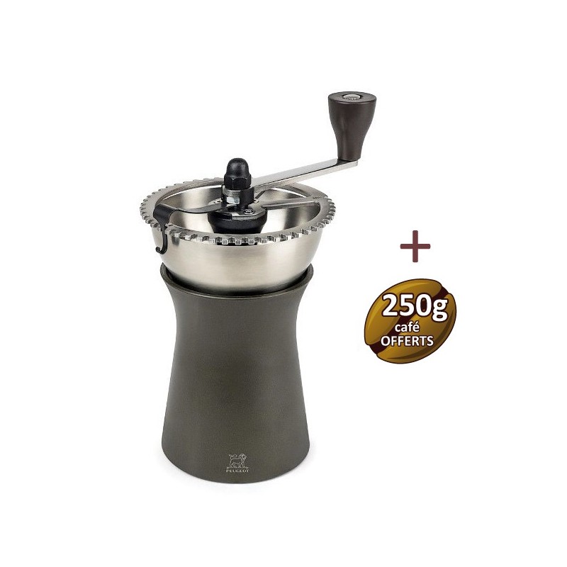 Moinho de café manual 19 cm Kronos Peugeot + 250g de café oferecido Moinho de café manual 19 cm Kronos Peugeot + 250g de café oferecido