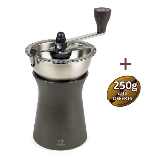 Moinho de café manual 19 cm Kronos Peugeot + 1 kg de café