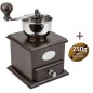 Moulin à café manuel Brésil bois teinté noyer - Peugeot + 250g de café OFFERTS Moulin à café manuel Brésil bois teinté noyer - Peugeot + 250g de café OFFERTS