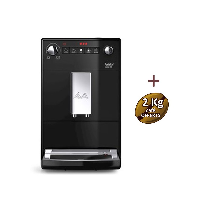 Machine à café Purista Noire F230-102 MELITTA + 2 KG de café OFFERTS Machine à café Purista Noire F230-102 MELITTA + 2 KG de café OFFERTS