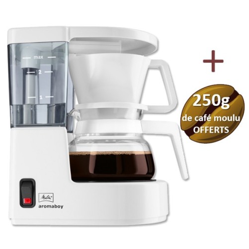 Cafetière filtre Aromaboy MELITTA + 40 FILTRES ET 250g de café offert