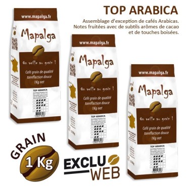 Pacote x 3 Cafe Mapalga Top Arabica 1kg