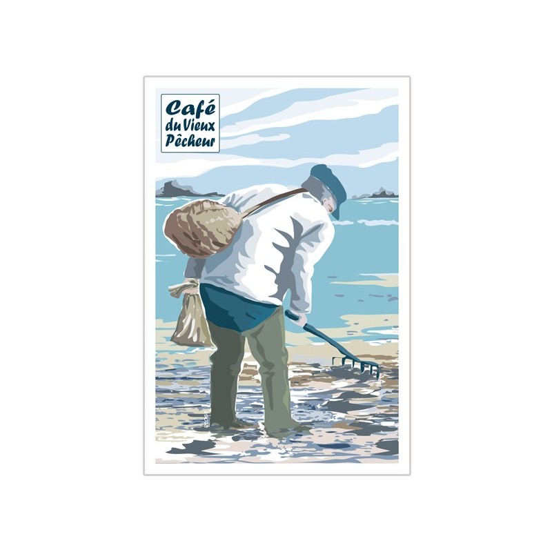 Postcard The fisherman on foot - Café du Vieux fisherman Postcard The fisherman on foot - Café du Vieux fisherman