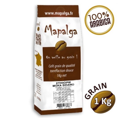 Purer Café -Ursprung Moka Sidamo - Äthiopien Mapalga