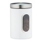 Bocal en métal avec fenêtre de contrôle 1,4L, pour café ou aliments secs ( rouge, noire, blanc, gris) 10027647 Bocal en métal avec fenêtre de contrôle 1,4L, pour café ou aliments secs ( rouge, noire, blanc, gris) 10027647
