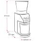 Moinho de café elétrico com Calibra de escala integrada - Melitta + 1 kg de café de grão oferecido Moinho de café elétrico com Calibra de escala integrada - Melitta + 1 kg de café de grão oferecido