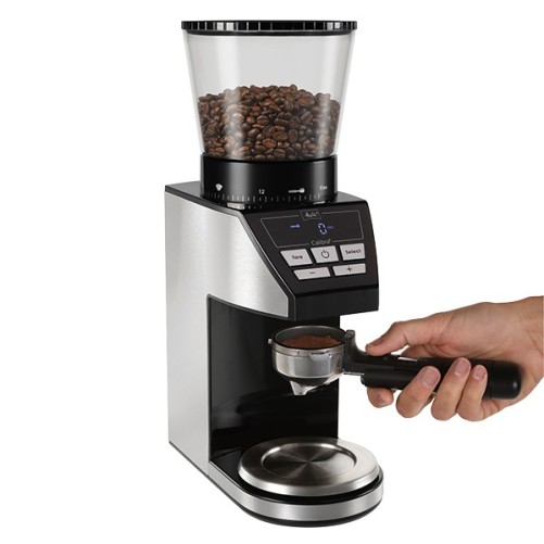 Moulin à café électrique avec balance intégrée CALIBRA - MELITTA + 1 Kg de café grain OFFERT