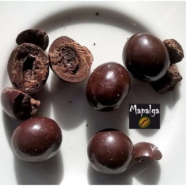 Grain de café enrobé de chocolat fondant