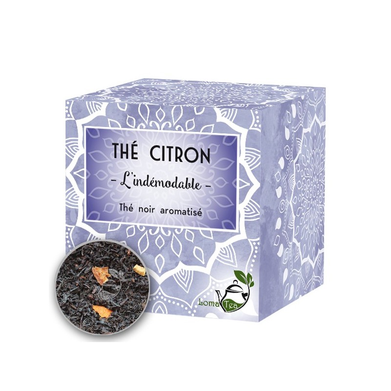 Thé noir au citron LOMATEA x 20 infusettes pyramides Thé noir au citron LOMATEA x 20 infusettes pyramides