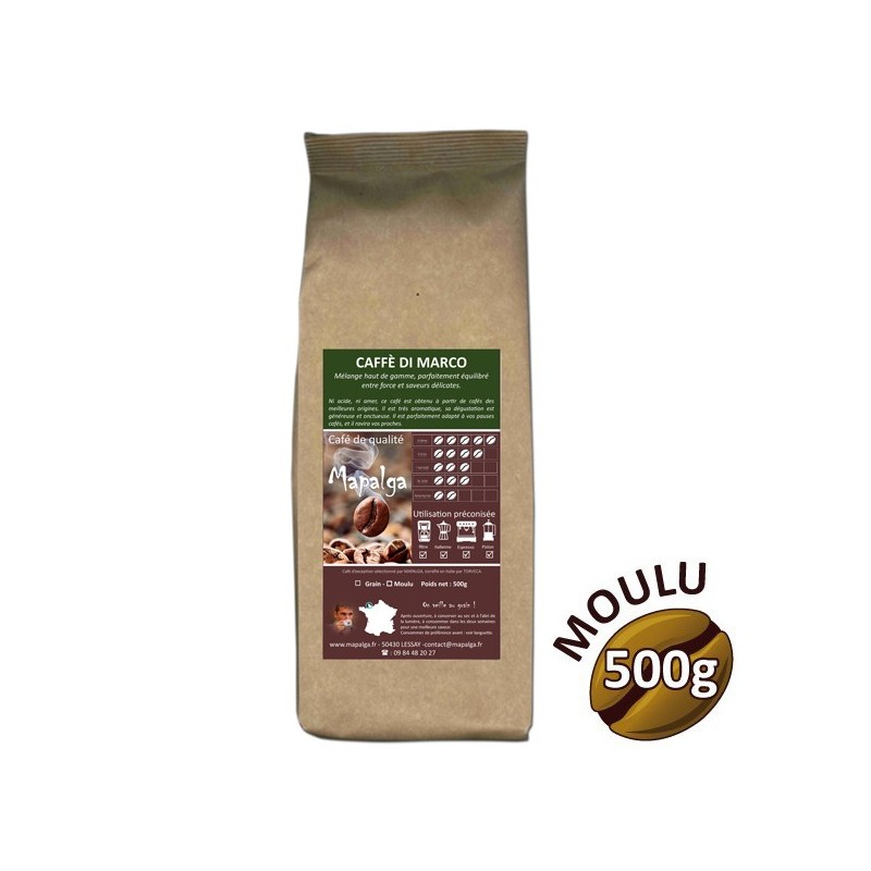 Café moulu Caffè di Marco - 500g - MAPALGA Café moulu Caffè di Marco - 500g - MAPALGA
