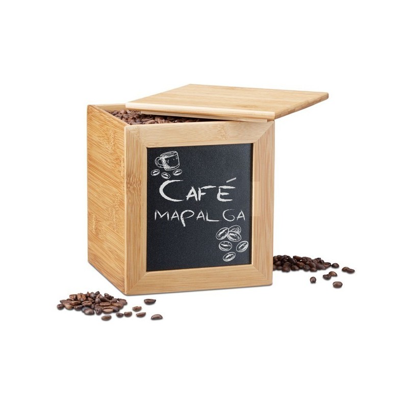 Boite carrée de rangement en bambou 10021575 RELAXDAYS Boite carrée de rangement en bambou 10021575 RELAXDAYS