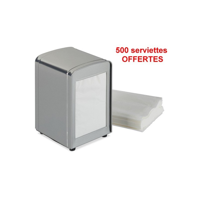 Distributeur de serviettes retro métal Relax Days 10025508 avec 500 serviettes offertes