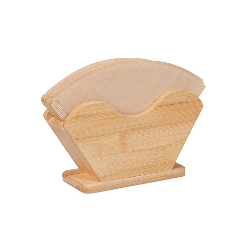 Support filtre à café bambou - RELAXDAYS Support filtre à café bambou - RELAXDAYS