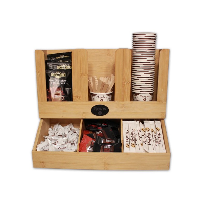 Organiseur accessoires café ou thé 6 compartiments - RELAXDAYS Organiseur accessoires café ou thé 6 compartiments - RELAXDAYS