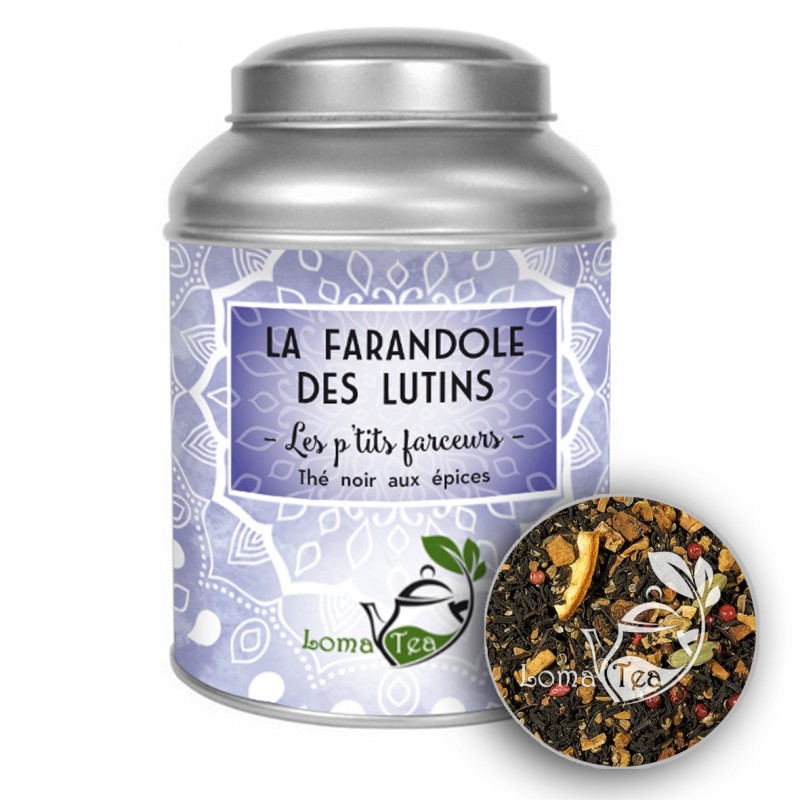 Thé noir FARANDOLE DES LUTINS LOMATEA VRAC 100g Thé noir FARANDOLE DES LUTINS LOMATEA VRAC 100g
