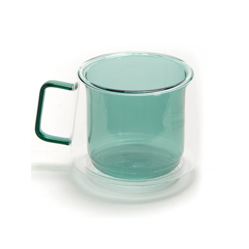 Mug double paroi verre vert - AMADEUS Mug double paroi verre vert - AMADEUS
