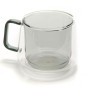 Mug double paroi verre gris - AMADEUS Mug double paroi verre gris - AMADEUS
