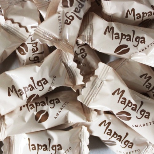 Biscuit amaretto recouvert de chocolat au lait - emballage individuel - MAPALGA