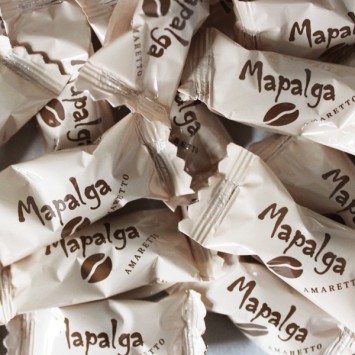 Biscuit amaretto recouvert de chocolat au lait - MAPALGA