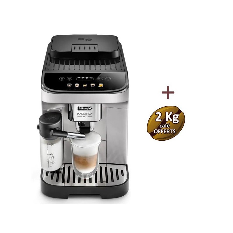 Magnifica Evo ECAM 290.61.SB DELONGHI garantie 2 ans + 2 KG de café OFFERTS Magnifica Evo ECAM 290.61.SB DELONGHI garantie 2 ans + 2 KG de café OFFERTS