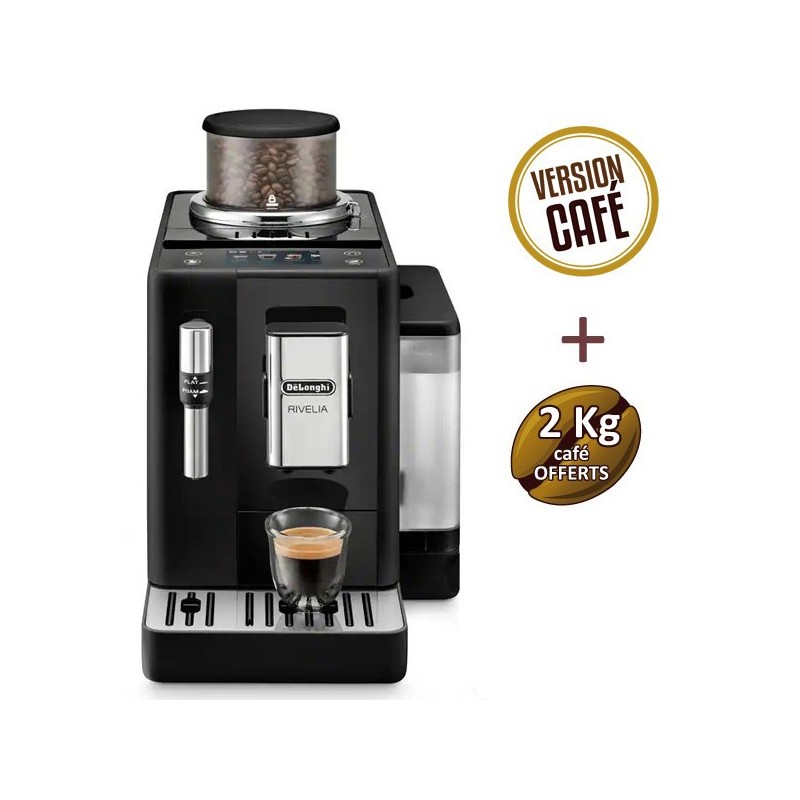 DELONGHI Rivelia Black FEB 4435.B garantie 3 ans + 2 Kg de café OFFERTS DELONGHI Rivelia Black FEB 4435.B garantie 3 ans + 2 Kg de café OFFERTS